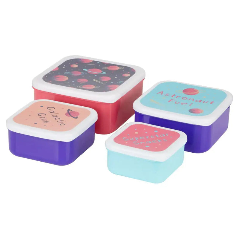 Mimo Purple Space Stackable Lunch Box - 4 Pack - Lunch Boxes