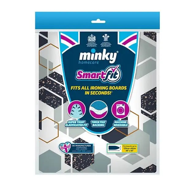 Minky Smartfit Ironing Board Cover 125X45cm / 49 x 18 Inch