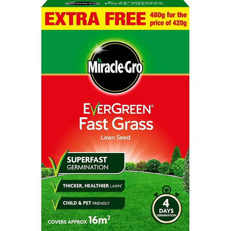 Miracle-Gro Evergreen Fast Grass Lawn Seed - Assorted Sizes
