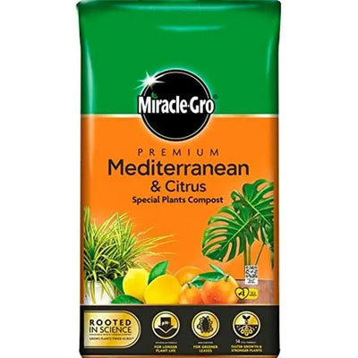Miracle Gro Mediteranian & Citrus Peat Free Compost - 8