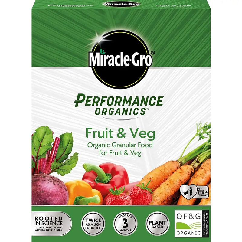 Miracle Gro Perform Organic Fruit & Veg Plant Food 1Kg