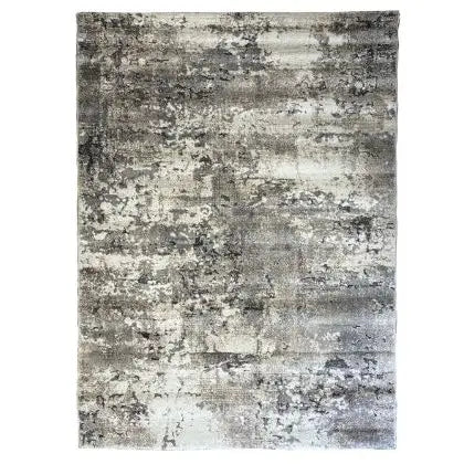 Mirage Runner Rug 71cm x 240cm - Block Silver & Grey