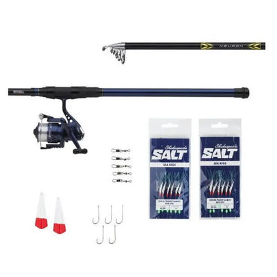 Mitchell Neuron Telescopic T-300 Fishing Rod & Reel Herring