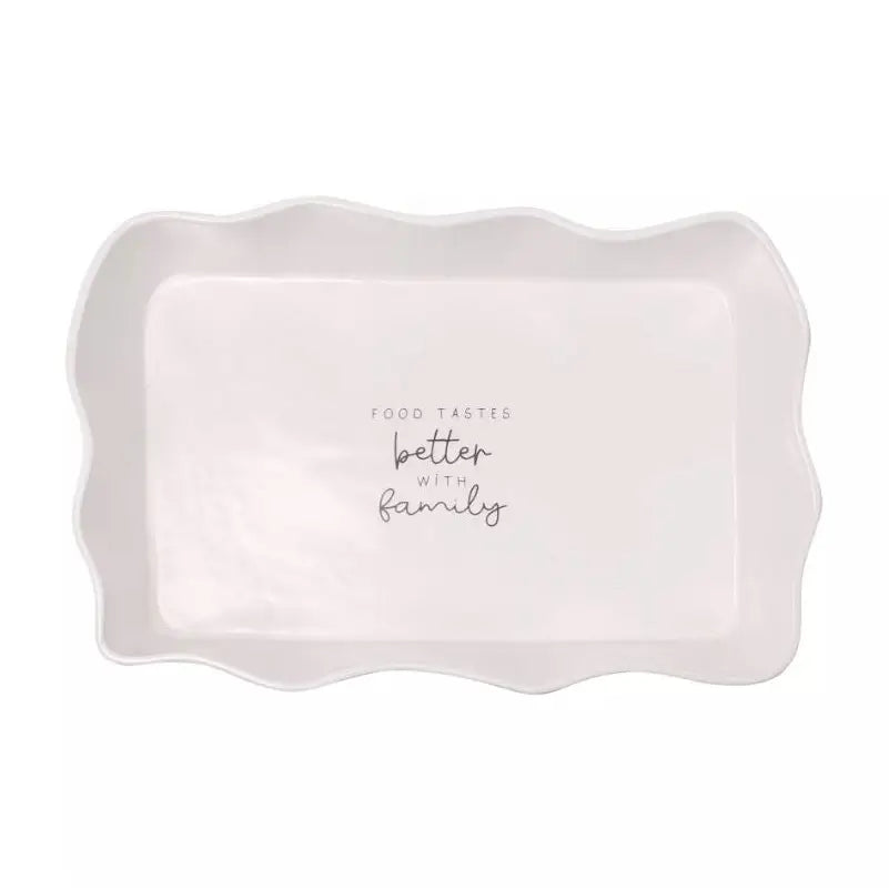 Moments Rectangular Scolloped Serving Dish - Family