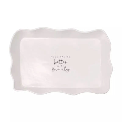 Moments Rectangular Scolloped Serving Dish - Family