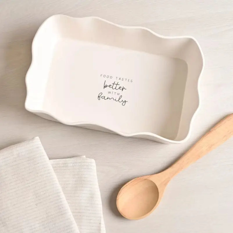 Moments Rectangular Scolloped Serving Dish - Family