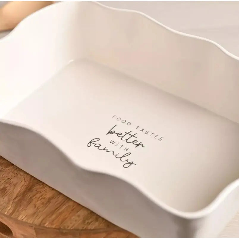 Moments Rectangular Scolloped Serving Dish - Family
