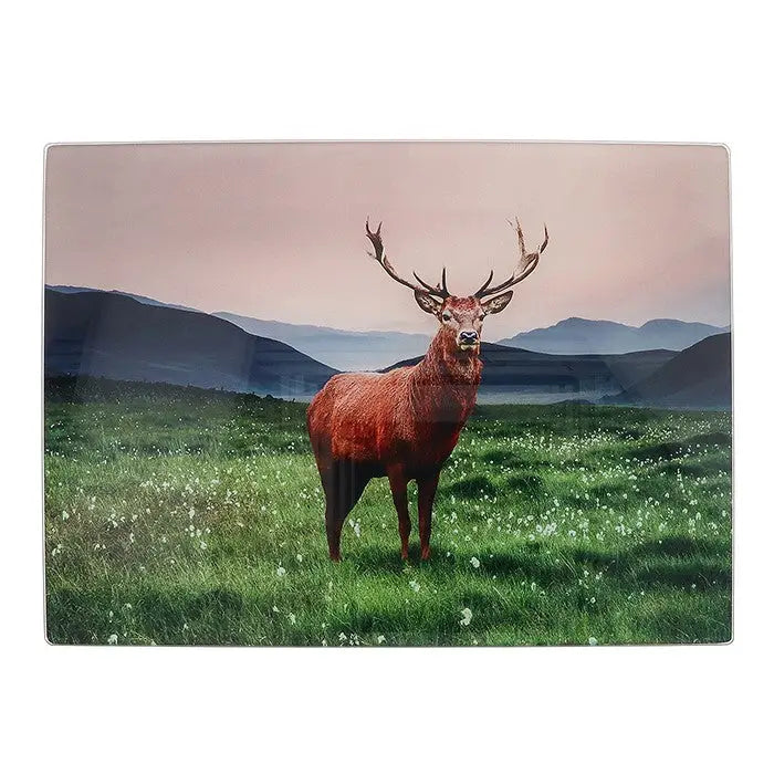 Monarch Stag - Butter Dish / Cutting Board / Set of 4 Mugs -