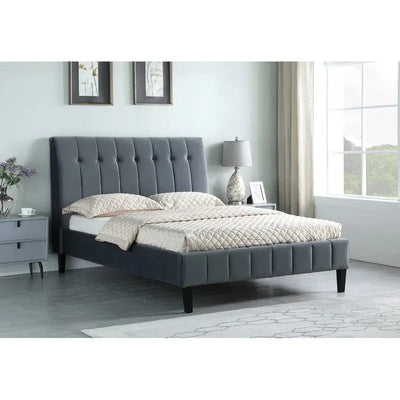 Mpd Antiqua Stone Grey - 4Ft 6 Double Bed - 3ft Single Bed -