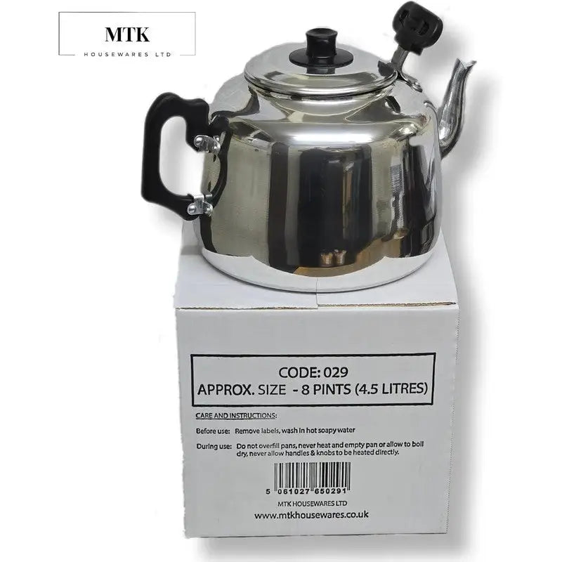 MTK Housewares Stove Top Tea Pot - 4 & 8 Pint Available
