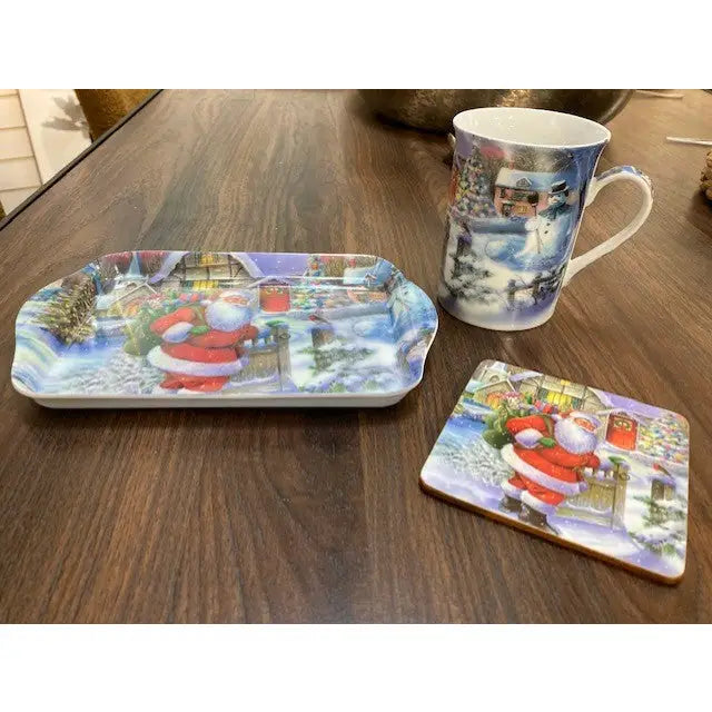 Mug & Coaster With Scatter Tray - 3 Piece Set - Seasonal >>