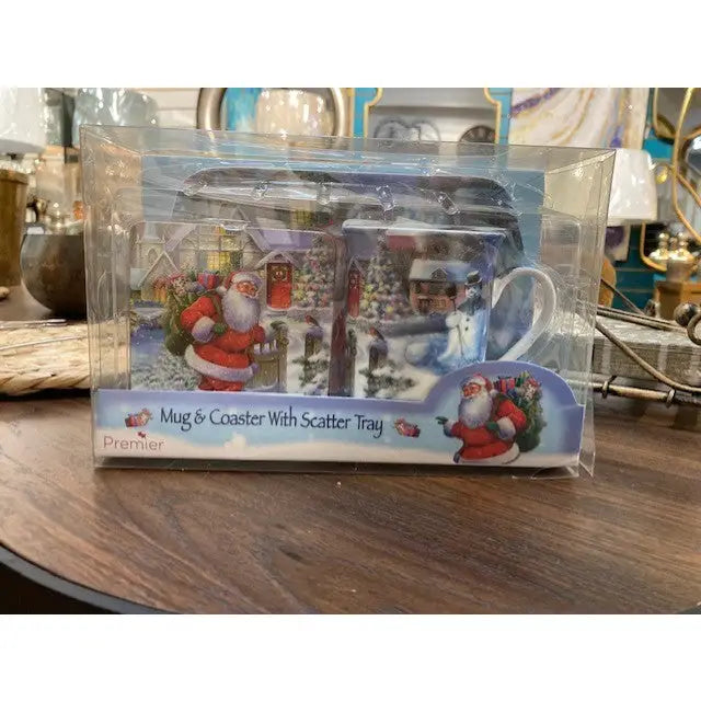 Mug & Coaster With Scatter Tray - 3 Piece Set - Seasonal >>