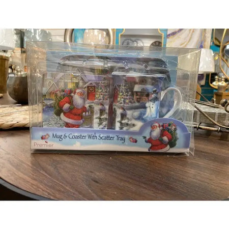 Mug & Coaster With Scatter Tray - 3 Piece Set - Seasonal >>