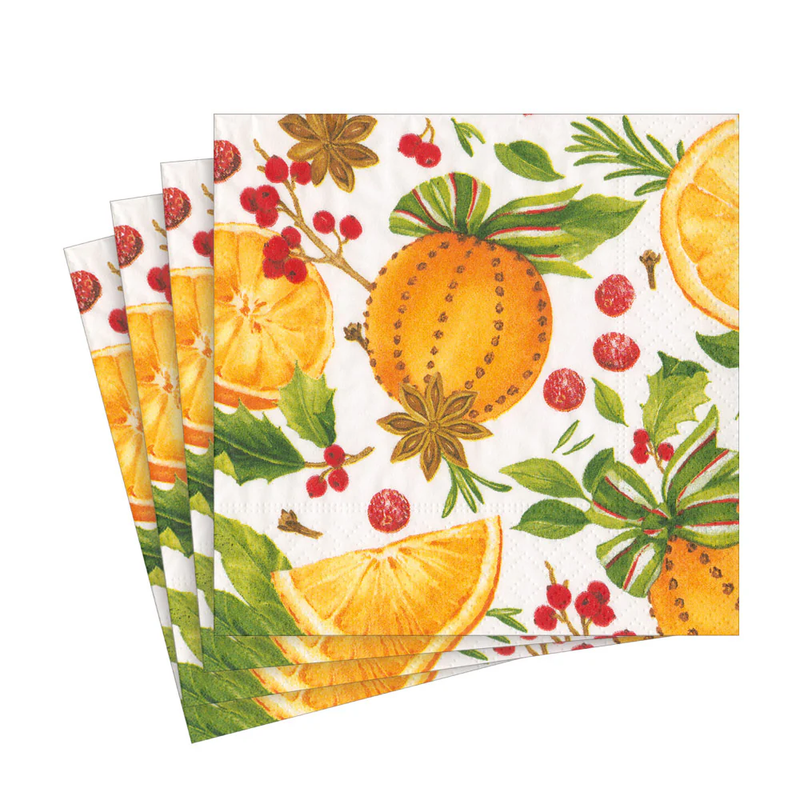 Caspari Orange Spice Napkin - 20 Luncheon Per Pack