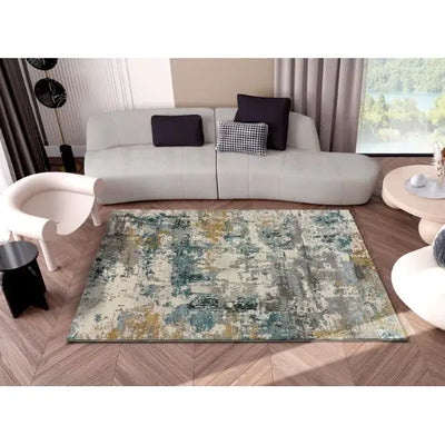 Nathan Blue Grey & Orange Runner Rug 60 x 230cm - Homeware