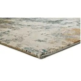 Nathan Blue Grey & Orange Runner Rug 60 x 230cm - Homeware