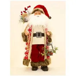 Nordic Santa In Cream Coat 90cm - Seasonal >> Christmas >>