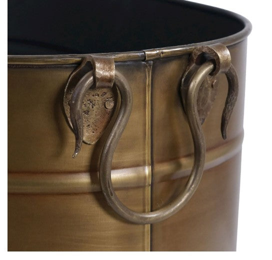Fern Cottage Antique Brass Log Bucket 52x31x30cm