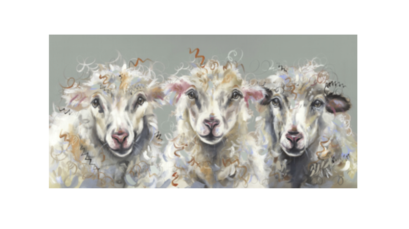 Flocks Finest Sheep Canvas 100 x50cm