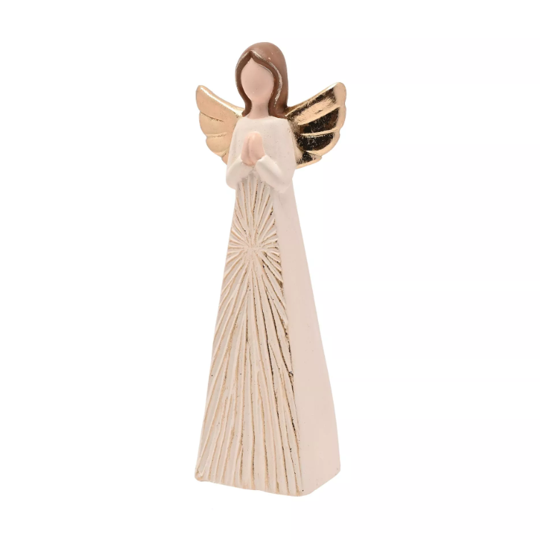 Terracotta Angel Cream & Gold 25.5cm