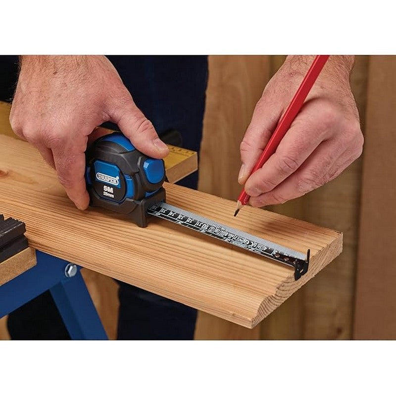 Draper 25mm Auto Lock Tape Measure - 5 Meter - 16ft