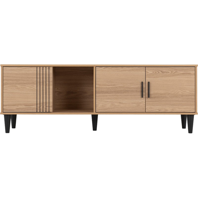 Tessa Natural Oak Effect TV Cabinet - 1924 x 459 x 115mm
