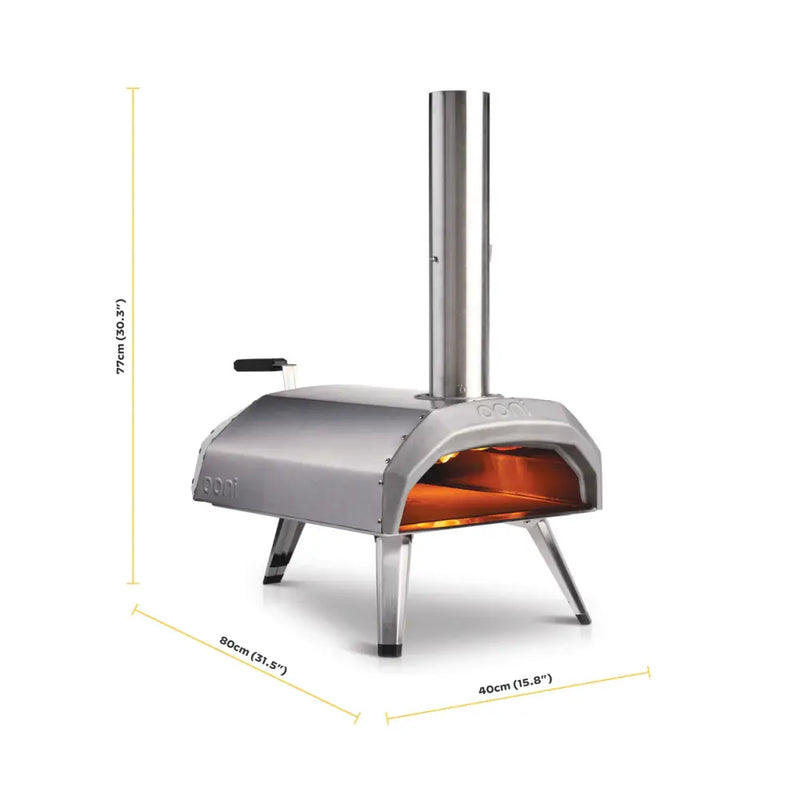 Ooni Karu Multi Fuel Pizza Oven - Wood Charcoal OR Gas - 12