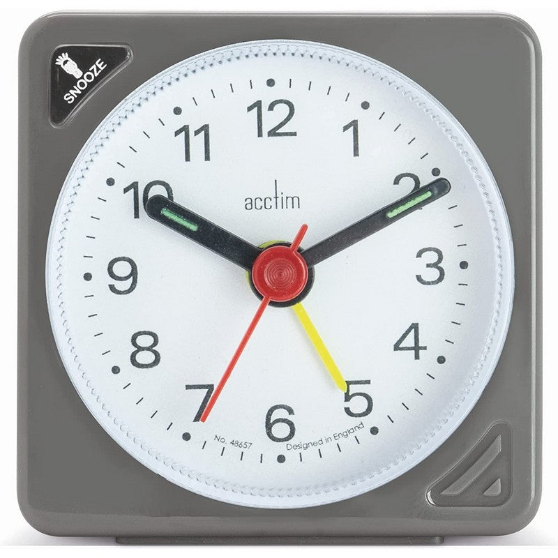 Acctim Incot Alarm Clock - Silver