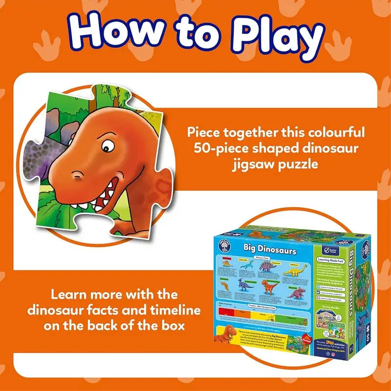 Orchard Toys Big Dinosaurs Floor Puzzle 50 Piece - Toys >>