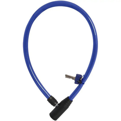 Oxford Hoop 4 - Hooped Cable Lock Blue 4mm x 0.6m - Bicycle