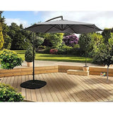 Pagoda Over Hanging Grey Parasol - 3 Meters - Parasol -