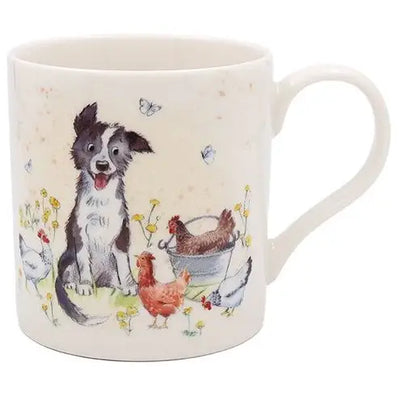 Paper Shed Mug Collie & Hens - Kitchenware >> Mugs