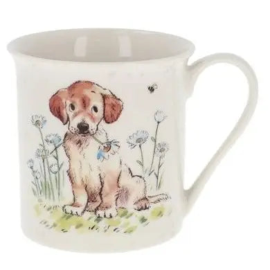 Paper Shed Mug Dog With Flowers - Kitchenware >> Mugs