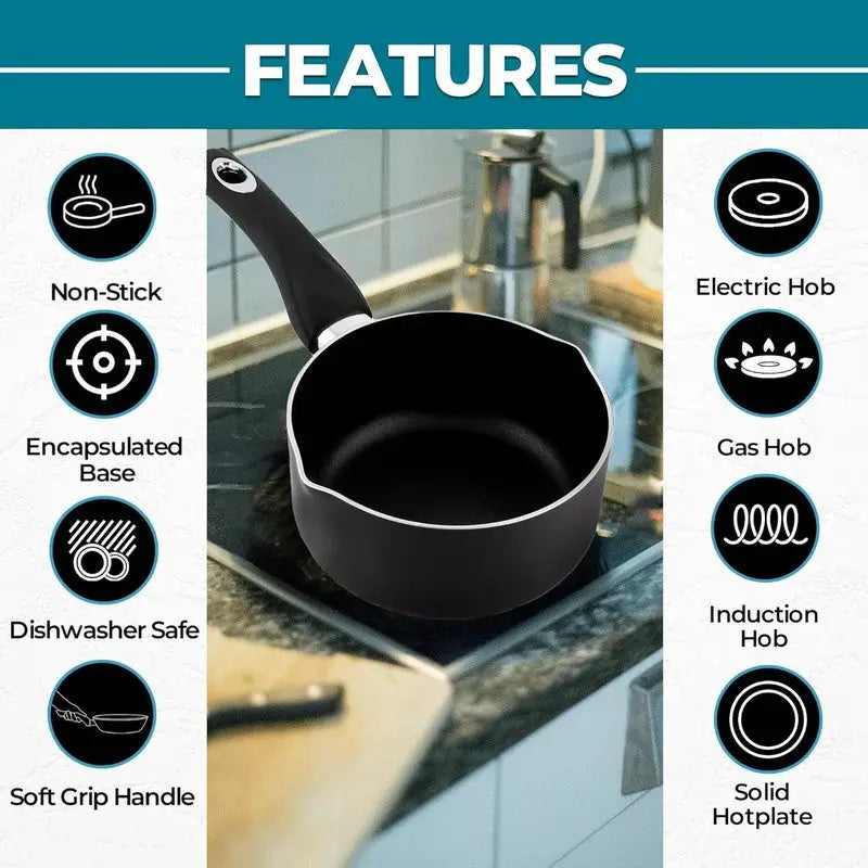 Pendeford Diamond Collection Non-Stick Saucepan Range