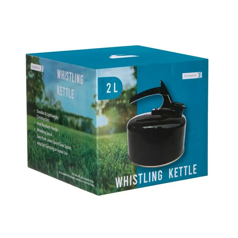 Pendeford Whistling Kettles 2 Litre - Polished / Green