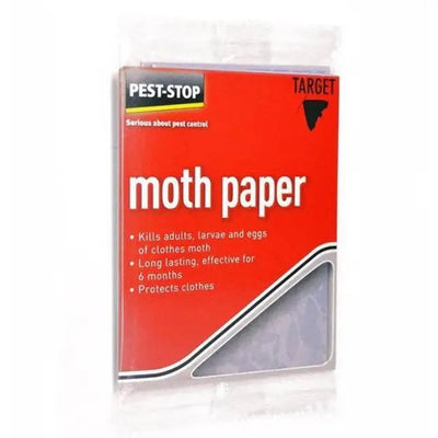 Pest Stop Clothes Moth Killer Paper (Pack Of 10) - Pest