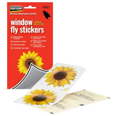 Pest-Stop Fly Window Stickers - 4 Pack - Pest Control