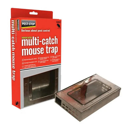 Pest Stop Multicatch Metal Mouse Trap - Pest Control