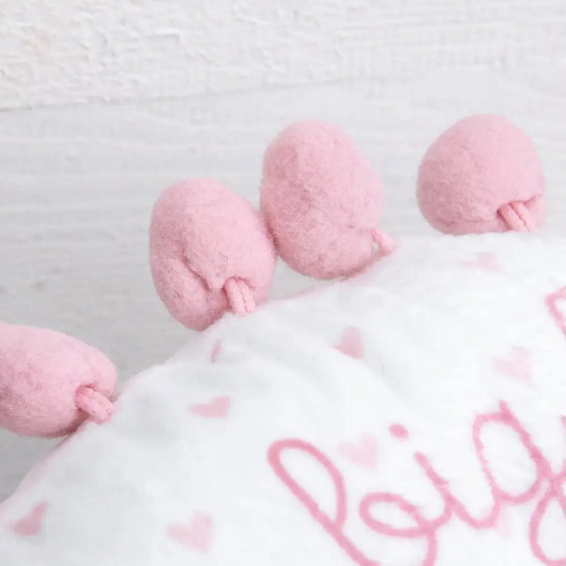 Petit Cheri Round Bobbly Cushion - Pink - Cushion