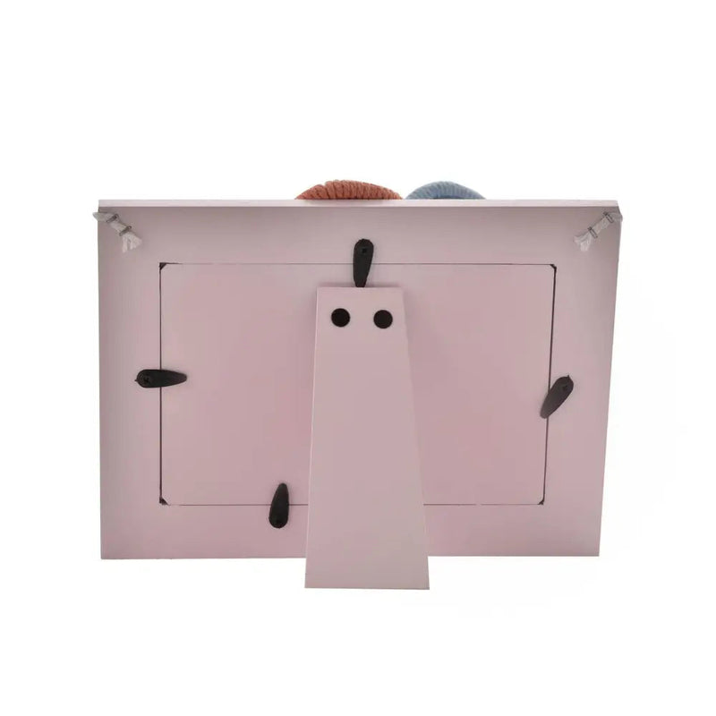 Petit Cheri Woodenphoto Frame Macrame Rainbow Baby Girl 6x4