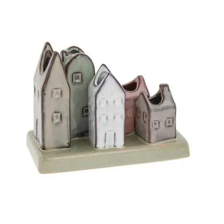 Petite Pottery 5 Stem Houses - Homeware >> Vases