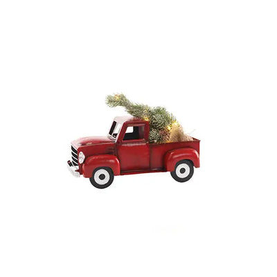 Pickup Truck With Tree 26cm - Seasonal & Holiday Decorations