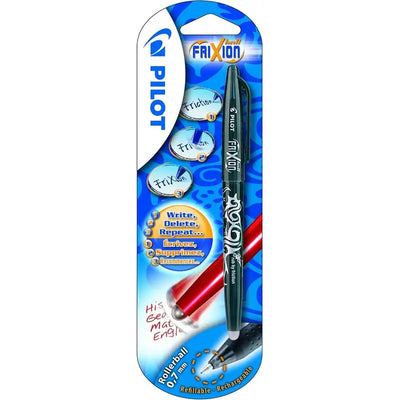 Pilot Frixion Erasable Rollerball Pen Black Medium - Toys