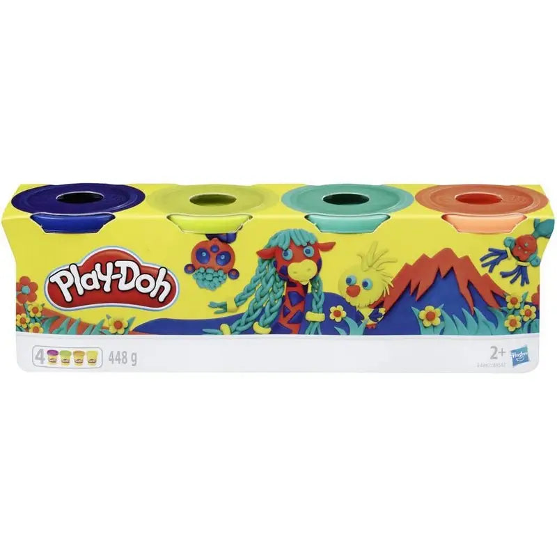 Play doh Tubs 448g 4 Pack for Age 2 Assorted Colours Stewart and Gibson Stewart and Gibson Ltd