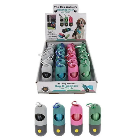 Poop Bag Dispenser & Torch (1 Sent) - Pet Supplies
