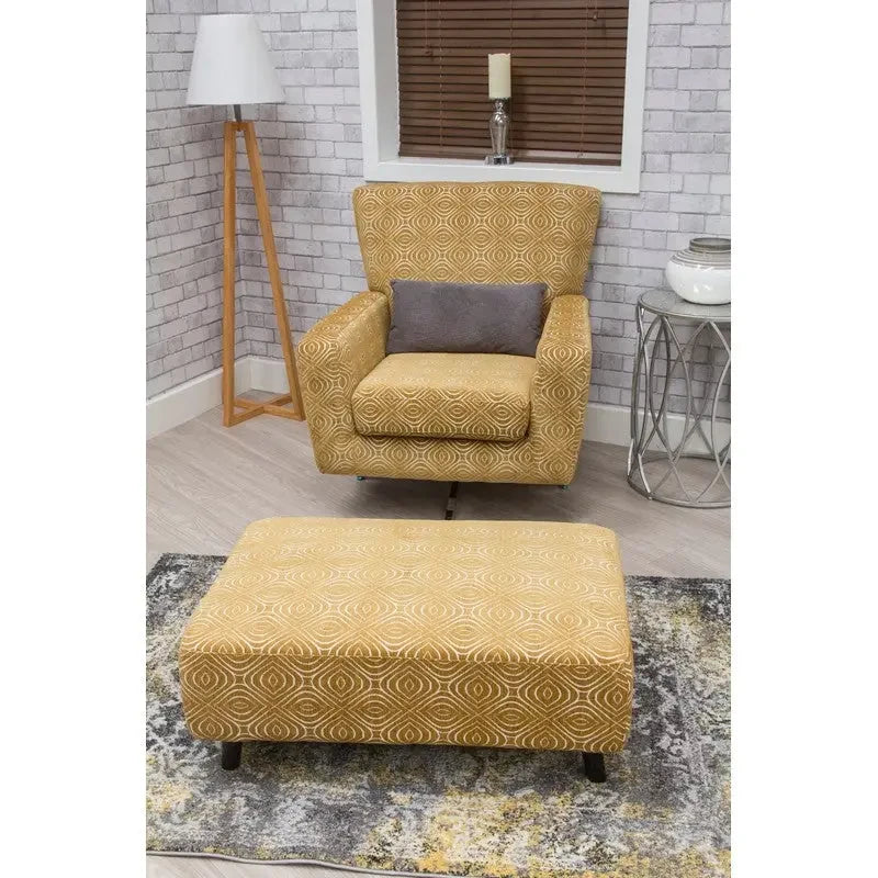 Poppy Occasional Swivel Chair (Matching Stool and Cushions