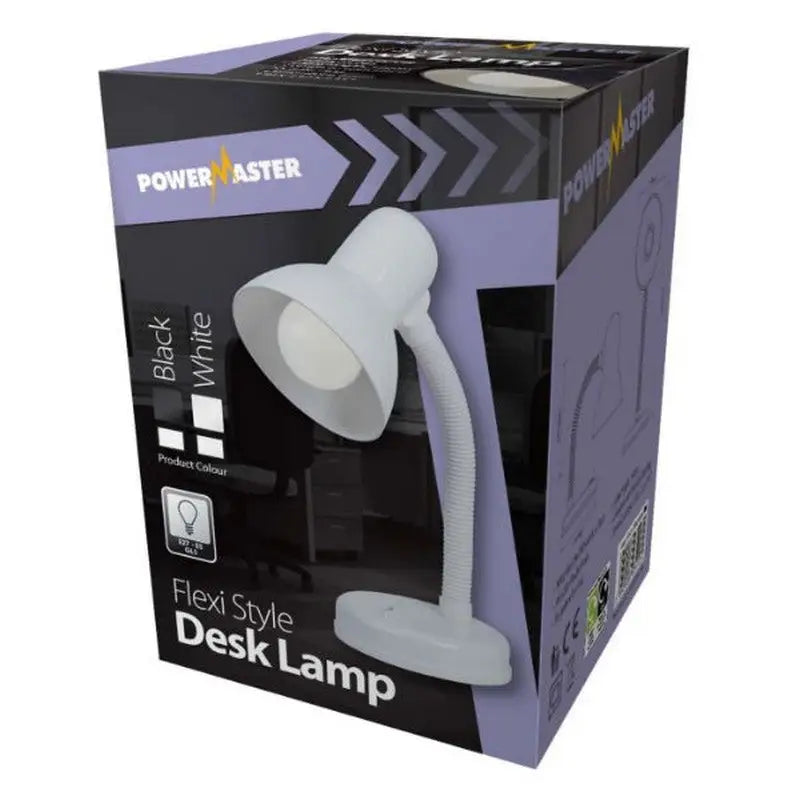 Powermaster Flexi Style Desk Lamp - (E27 - ES - GLS)