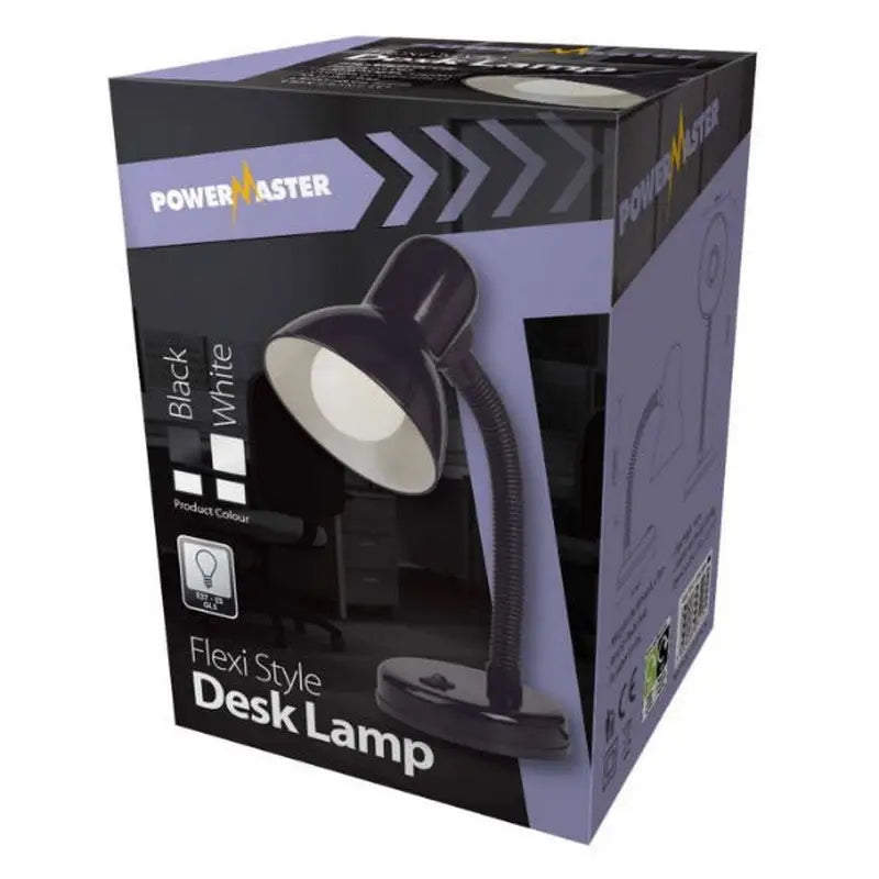 Powermaster Flexi Style Desk Lamp - (E27 - ES - GLS)