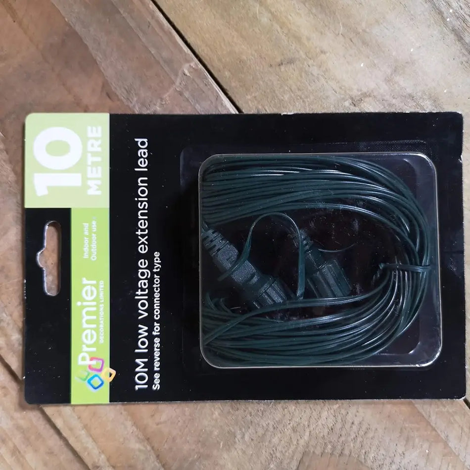 Premier 10m Christmas Tree Lights Extension Lead Seasonal