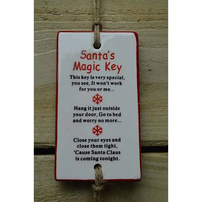 Premier 11cm Santas Magic Key Christmas Decoration -